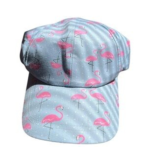 Flamingo Print Blue Cap